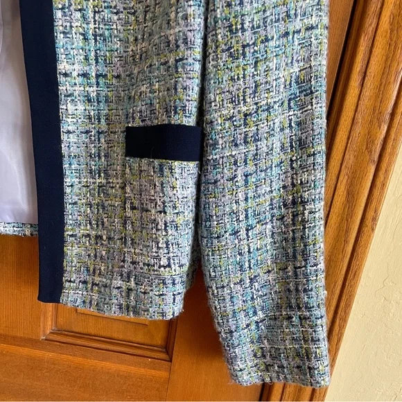 Positive Attitude Women’s Multicolor Tweed Lined Blazer. Size 4P - Picture 5 of 5